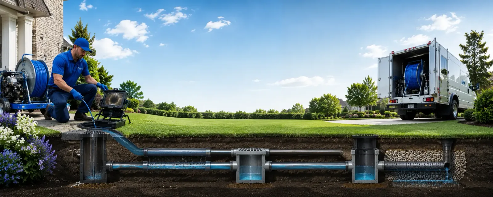 Outdoor drain cleaning information for Riverside, CA